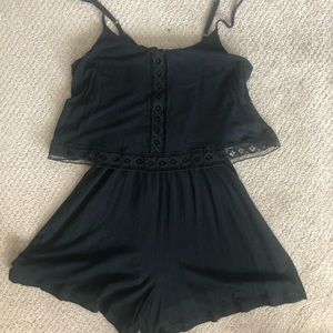 Topshop black romper